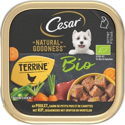 Cesar Natural Goodness Organic Chicken in Loaf Tray 100gr image